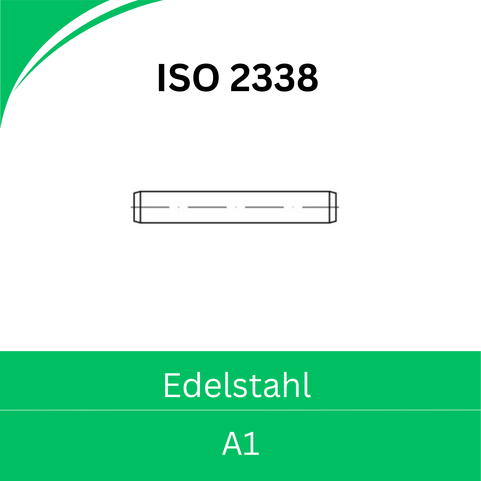 Bild von ➤ Kategorie: ISO 2338 (Zylinderstifte) Edelstahl A1